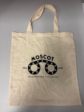 MOSCOT Natural Canvas Tote with Black Logo